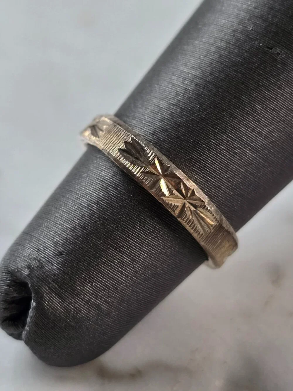 Womens Girls Vintage Estate Sterling Silver Modernist Ring 1.6g E4151